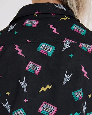 DHARCO WOMENS TECH PARTY SHIRT / MIX TAPE